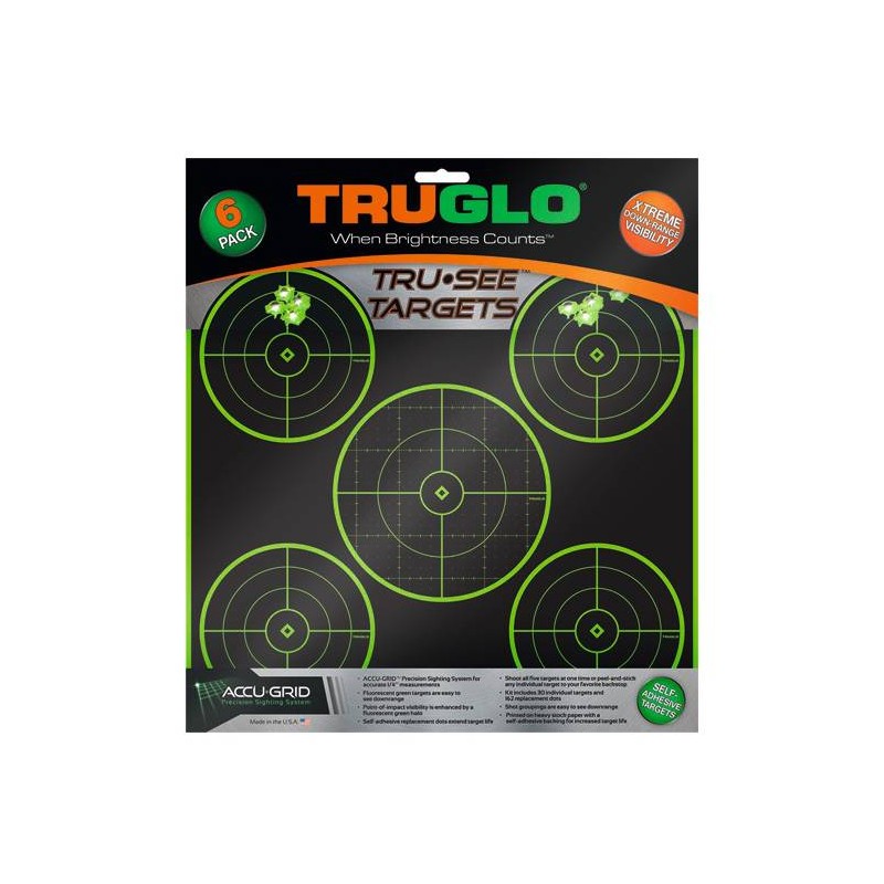 12 Fogli di bersagli Truglo Tru See Target