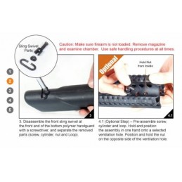 Guardamano nero per Saiga Cal 12