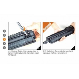 Guardamano nero per Saiga Cal 12