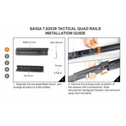 Guardamano nero per Saiga Cal 12