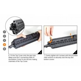 Guardamano nero per Saiga Cal 12