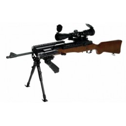 Guardamano nero con Weaver per MIni 14