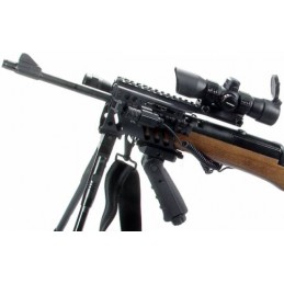 Guardamano nero con Weaver per MIni 14