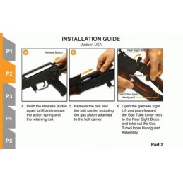 Guardamano nero con Weaver Yugo M70 AK