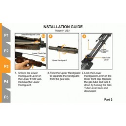 Guardamano nero con Weaver Yugo M70 AK