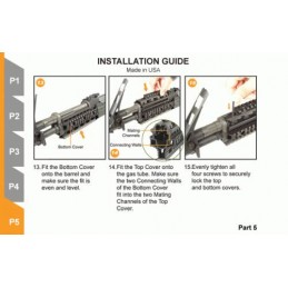 Guardamano nero con Weaver Yugo M70 AK