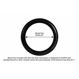 Guardamano HANDGUARD M4/AR15 RIFLE 15"SS FREE FLOAT