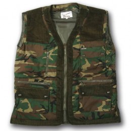 GIlet imbottito Patton con inserti in velluto