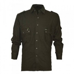 Camicia Blatex in cotone rip-stop verde