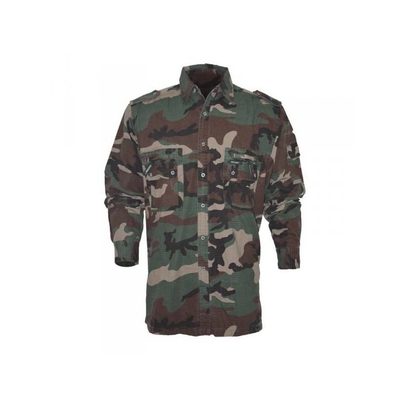 Camicia in cotone rip-stop woodland Blatex Camicia in cotone rip-stop woodland Blatex