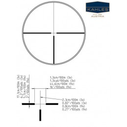 Ottica Kahles Helia C 2,5-10 x 50 Ret 4A