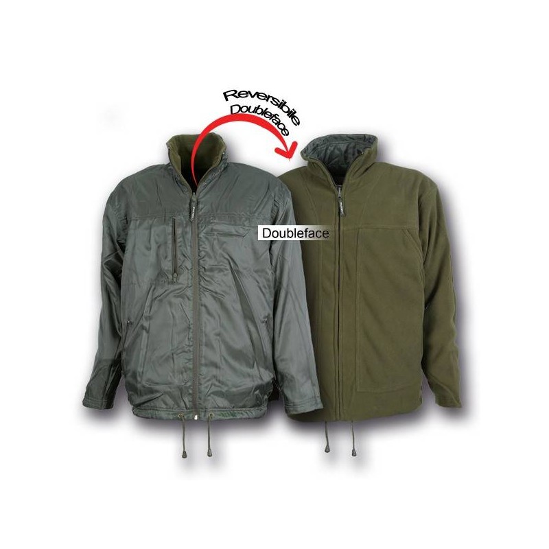 Giacca Patton in pile e nylon reversibile Giacca Patton in pile e nylon reversibile