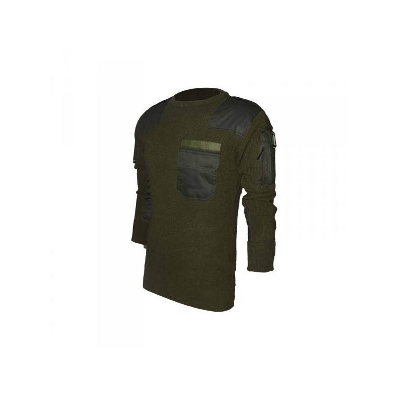Maglione Patton in misto lana verde Maglione Patton in misto lana verde