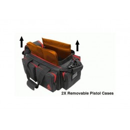 BORSONE UTG BORSONE RANGE 23"X8"X16" BLACK/CRIMSONBORSONE RANGE