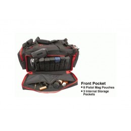 BORSONE UTG BORSONE RANGE 23"X8"X16" BLACK/CRIMSONBORSONE RANGE