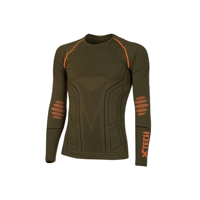 Maglia tecnica termica Evolution girocollo manica lunga XTECH • Trophy Hunt  Abbigliamento termico da caccia e bosco