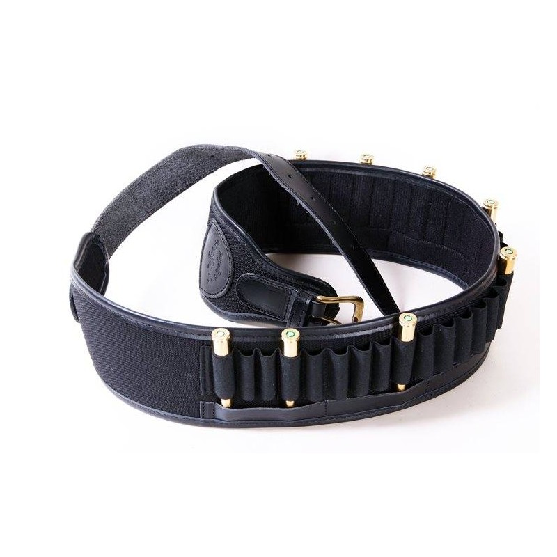 Cartuccera carabina in cordura nera 30 celle Buffetteria Spadoni
