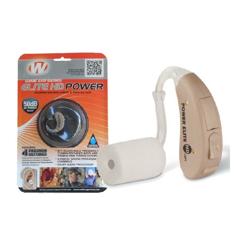Amplificatore auricolare di suoni Walker's Elite HD POWER + 50