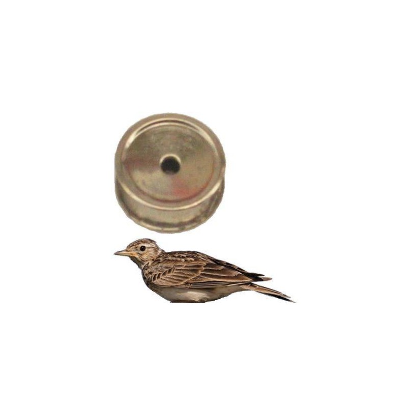 Richiamo per allodola in ottone nichelato N° 3 - DIAM 17 MM Richiamo per allodola in ottone nichelato N° 3 - DIAM 17 MM