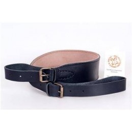 Cinghia carabina cuoio nero Buffetteria Spadoni