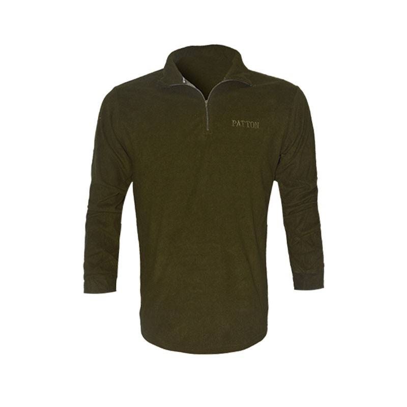 Lupetto Patton 1/2 zip micropile verde