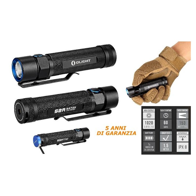 Torcia OLIGHT S2R Baton 1020 Lumen