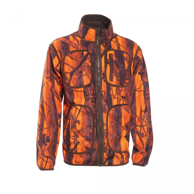 Giacca di Pile Deerhunter Gamekeeper Blaze Reversible Fleece