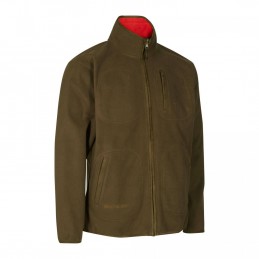 Giacca di Pile Deerhunter Gamekeeper Red Reversible Fleece