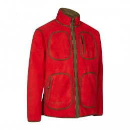 Giacca di Pile Deerhunter Gamekeeper Red Reversible Fleece