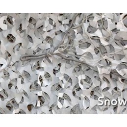 Rete tridimensionale camo neve con rinforzo 6 x 1.6 m