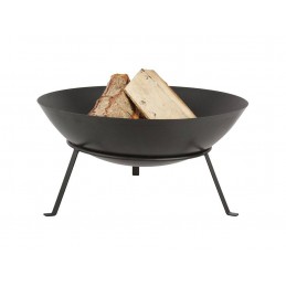 Braciere in acciaio con piedistallo removibile