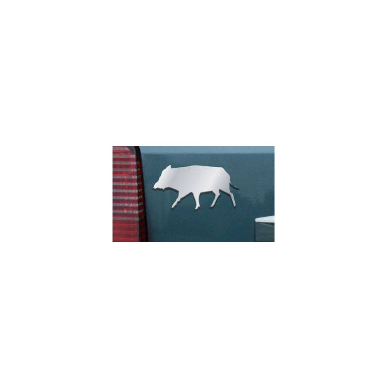 Logo cinghiale cromato