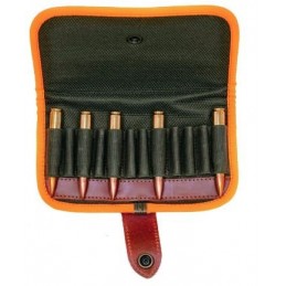 Giberna per carabina German verde e arancio 12 celle con patella