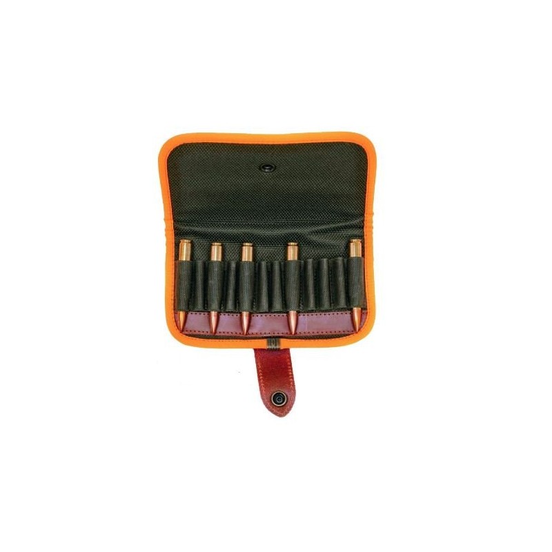 Giberna per carabina German verde e arancio 12 celle con patella Giberna per carabina German verde e arancio 12 celle con patella