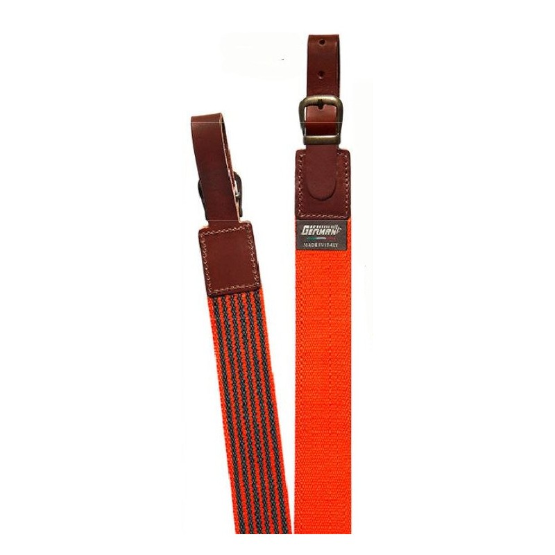 Cinghia per fucile German in tessuto arancione fluorescente con