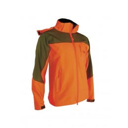 Giacca Safari Sport in soft shell arancione fluorescente