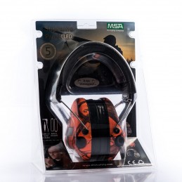 Cuffia amplificata antirumore MSA Sordin Supreme Pro X with LED