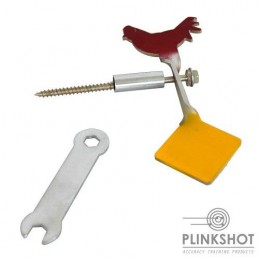 Bersaglio rotante doppio quadro - gallo