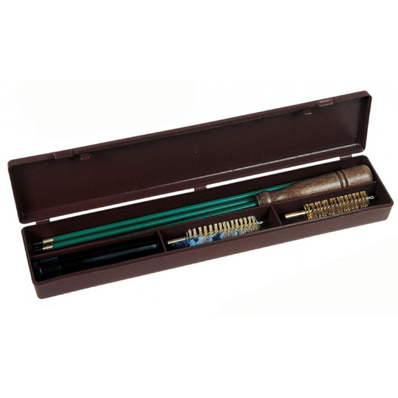 Kit pulizia per carabina in legno con custodia