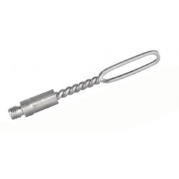 Avviatore maschio in acciaio con asola da 5 mm