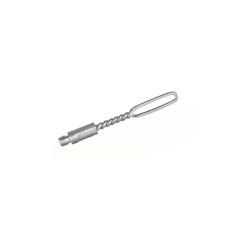 Avviatore maschio in acciaio con asola da 5 mm