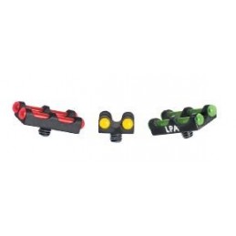 Mirino doppio LPA con fibra ottica mm. 