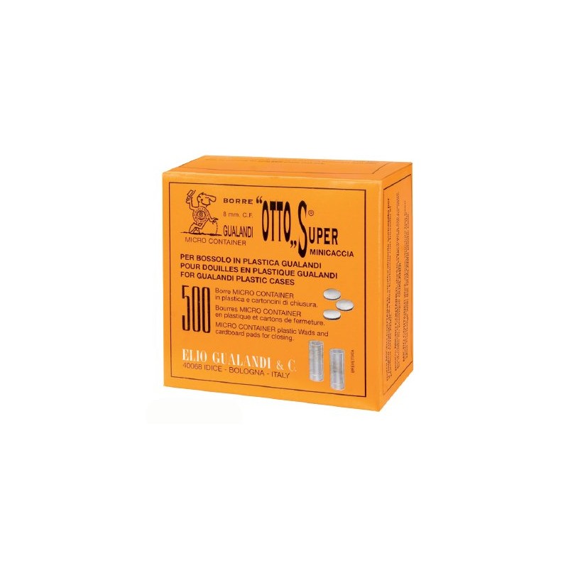 Borre Gualandi Cal. 8 - Micro Container in plastica con Borre Gualandi Cal. 8 - Micro Container in plastica con