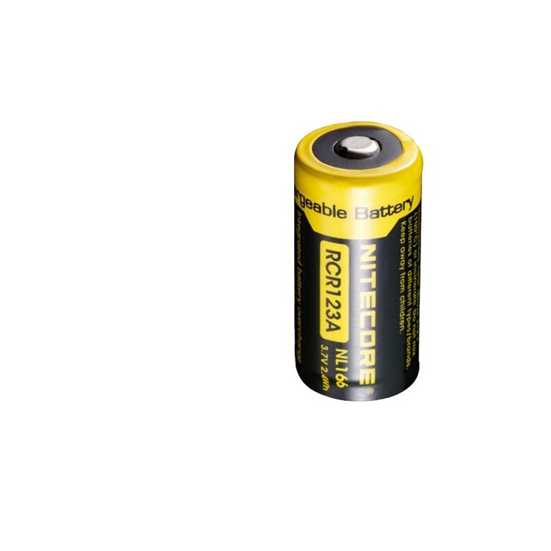 Batteria Nitecore NL166 - RCR 123A Ricaricabile Batteria Nitecore NL166 - RCR 123A Ricaricabile