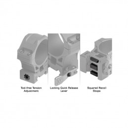 Anelli base Weaver diametro 34 mm. 