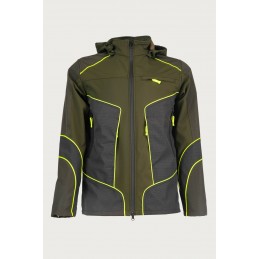 Giacca RS Hunting LV153 in softshell verde