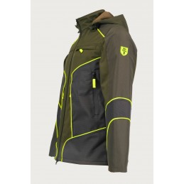 Giacca RS Hunting LV153 in softshell verde