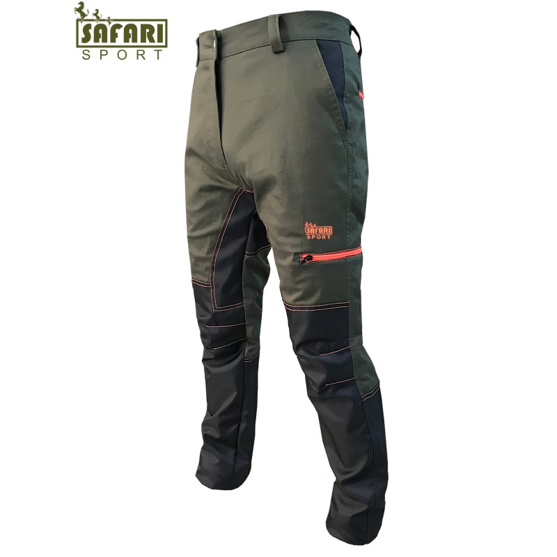 Pantaloni SAFARI SPORT cotone elasticizzato estivo con rinforzo Pantaloni SAFARI SPORT cotone elasticizzato estivo con rinforzo