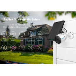 Videocamera IP Camera Reolink Go Plus 4G-LTE completa di