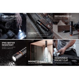 Torcia NEBO TORCHY 2K Ricaricabile 2000 Lumens